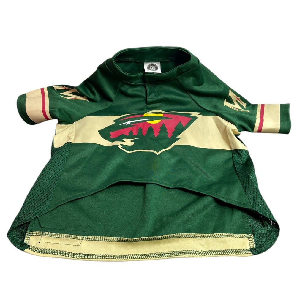 Pets first NHL Minnesota Wilds jersey for dogs and cats